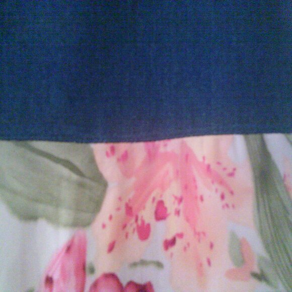 M Upcycled Zoey and Beth Denim Shirt Duster/Layering Vest - Picture 6 of 8